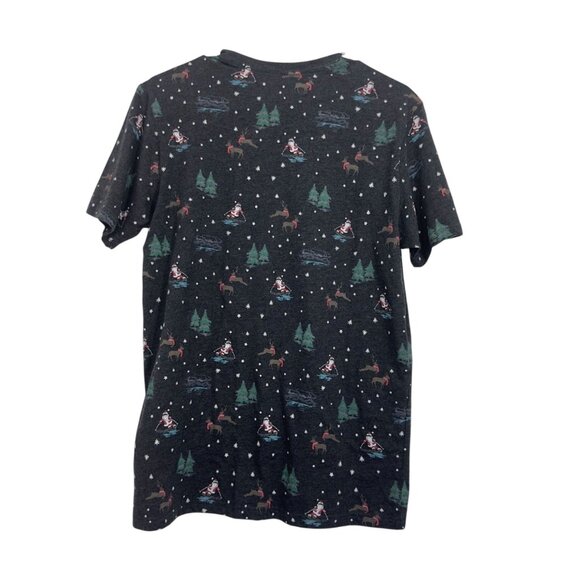 Free Planet Mens Holiday Themed Fitted T-Shirt Size Medium Cotton Blend - Picture 7 of 9